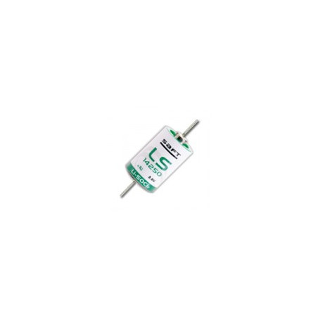 SAFT LS14250  -  Pile Lithium - 1/2AA - CNA - Fils coaxial 3,6V - 1,2Ah