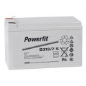 EXIDE Sonnenschein 12V - 7,0Ah - Powerfit - S312/7 - Bac VO - Compatible TUDOR TD 8