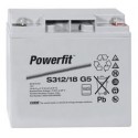 EXIDE Sonnenschein 12V - 19,0Ah - Powerfit - S312/18 - Bac VO - Compatible TUDOR TD 19