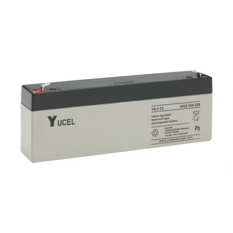 YUASA / YUCEL 12V - 2.1Ah - Y2.1-12 - AGM