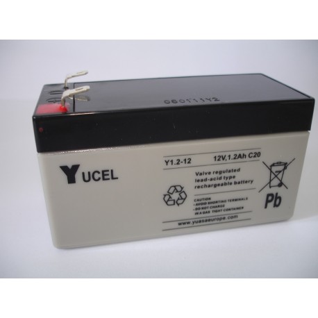 YUASA / YUCEL 12V - 1.2Ah - Y1.2-12 - AGM