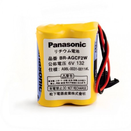 PANASONIC PACK Pile Lithium BR A - 6V - 1800mAh + connecteur noir