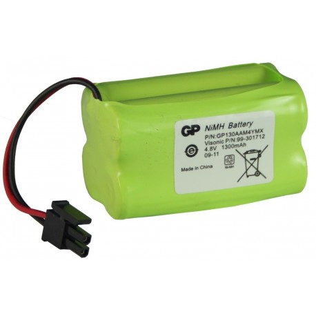 Batterie Allarme Compatibile VISONIC - AA – 4.8V - 1300mAh + connettore - Visonic GP130AAM4YMX