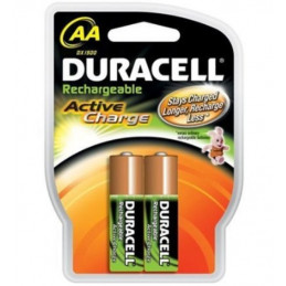 DURACELL HR6 - AA 2000mAh - Blister x 2 - Technologie PRET A L'EMPLOI