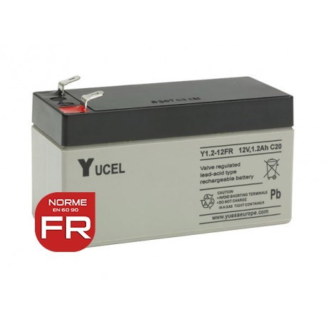 YUASA / YUCEL 12V - 1.2Ah - Y1.2-12FR - AGM