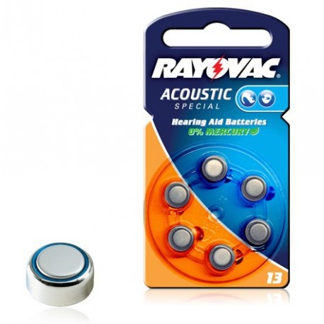 RAYOVAC Pile Bouton Zinc Air - 13AE Acoustic