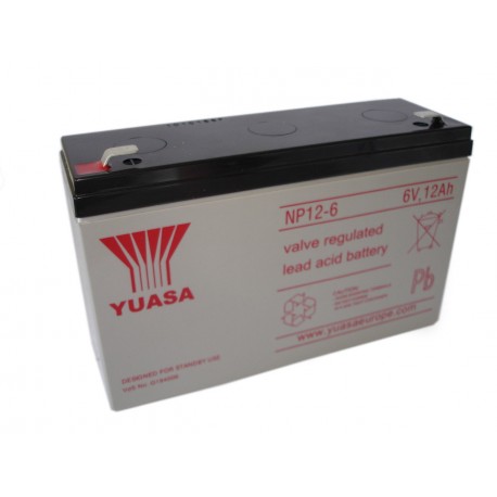 YUASA 6V - 12.0Ah - NP12-6 - AGM