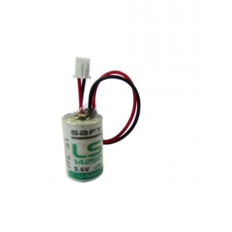 Pile lithium LS14250 - 1/2AA - 3.6V - 1200mAh + Connecteur