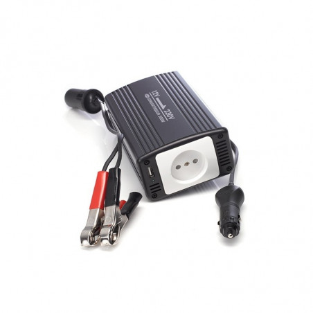 Chargeur convertisseur voiture 12v 220V 300W + sortie USB