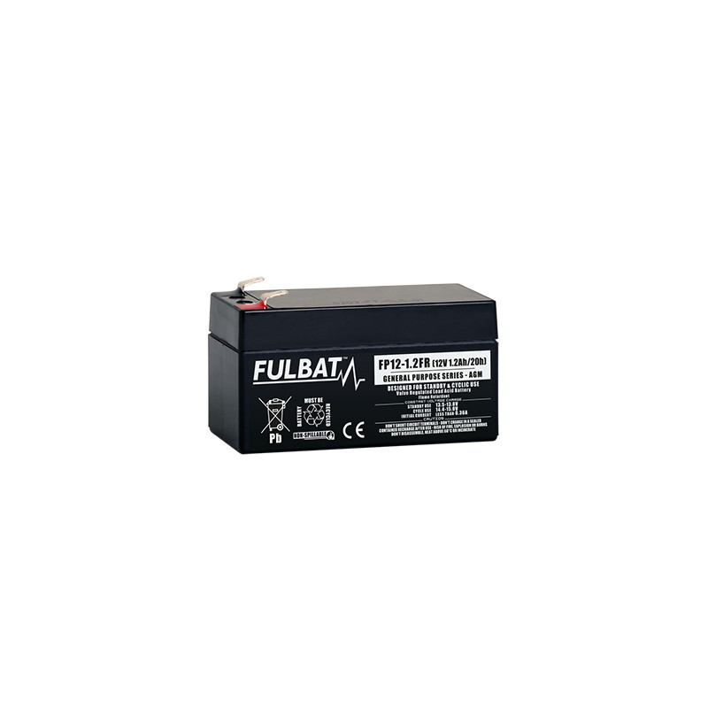 Batterie Plomb Standard FP12-1.2 VdS - 12V - 1.1Ah - UL94.FR – FULBAT