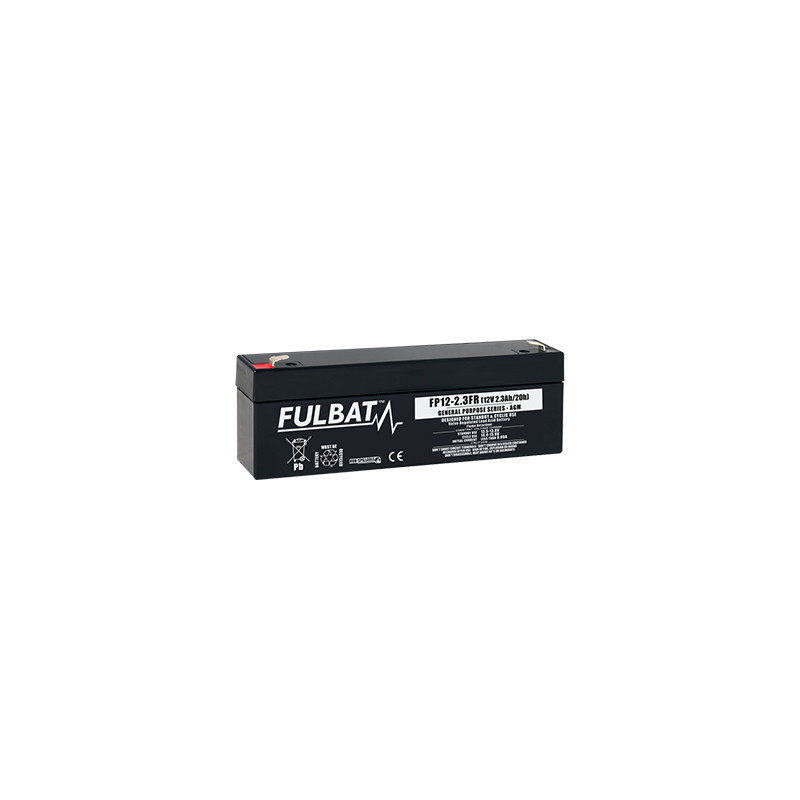 Batteria Piombo Standard FP12-2.3 - 12V - 2.3Ah - UL94.FR – FULBAT