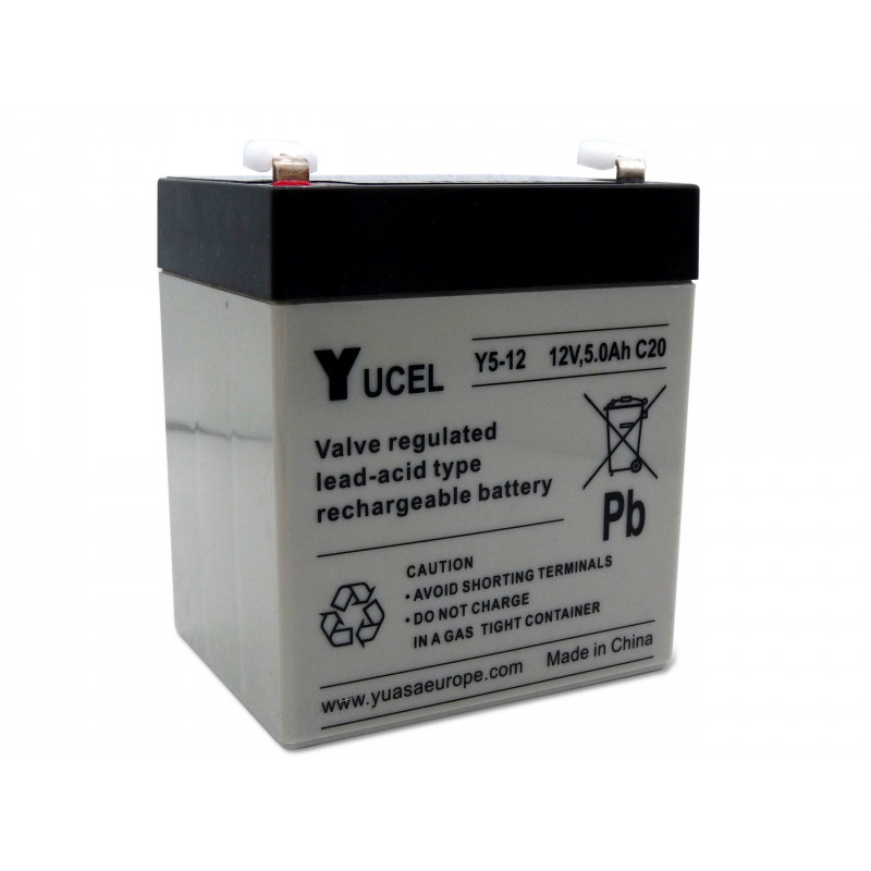 YUASA / YUCEL 12V - 5.0Ah - Y5-12 - AGM