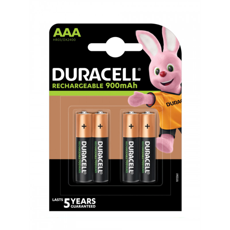 DURACELL HR03 - AAA 800mAh - Blister x 4 - Technologie PRET A L'EMPLOI