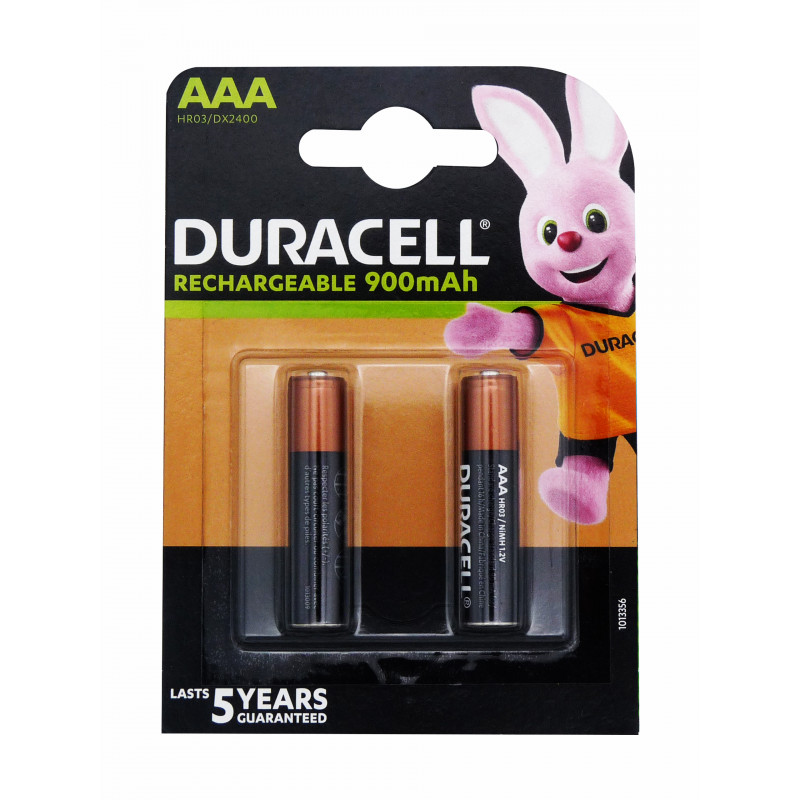 DURACELL HR03 - AAA 800mAh - Blister x 2 - Technologie PRET A L'EMPLOI