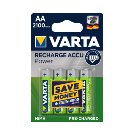 VARTA HR6 - AA 2100mAh - Blister x 4 - Technologie pret à l'emploi