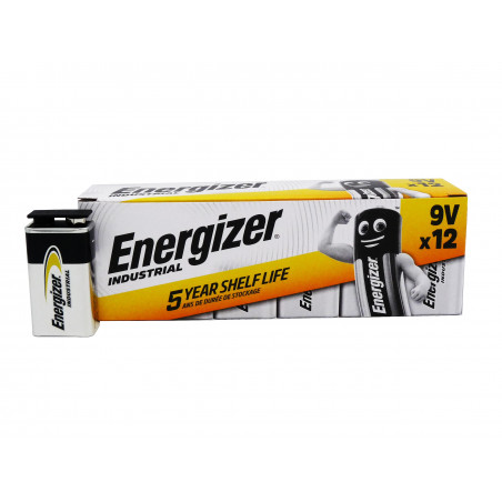 ENERGIZER 6LR61 - 9V Industriale - Pacco da 12 batterie