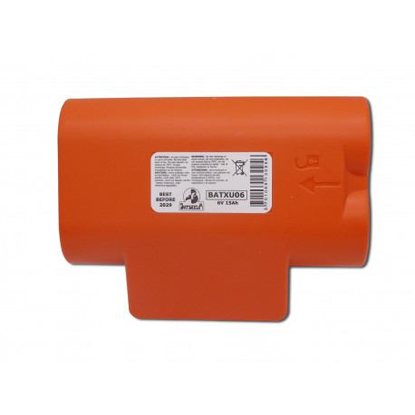 Pile Batterie Allarme BATXU06 - 6V - 15Ah - Compatibile RXU06X DAITEM/LOGISTY