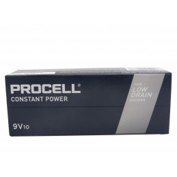 Scatola da 10 batterie Duracell Procell - GammaINTENSE POWER - 6LR61 - 9V  -