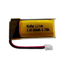 Batteria di allarme MTU01X per combinata - Prodotto originale - Litio-ione - Marca DAITEM - 3.6V - 200mAh